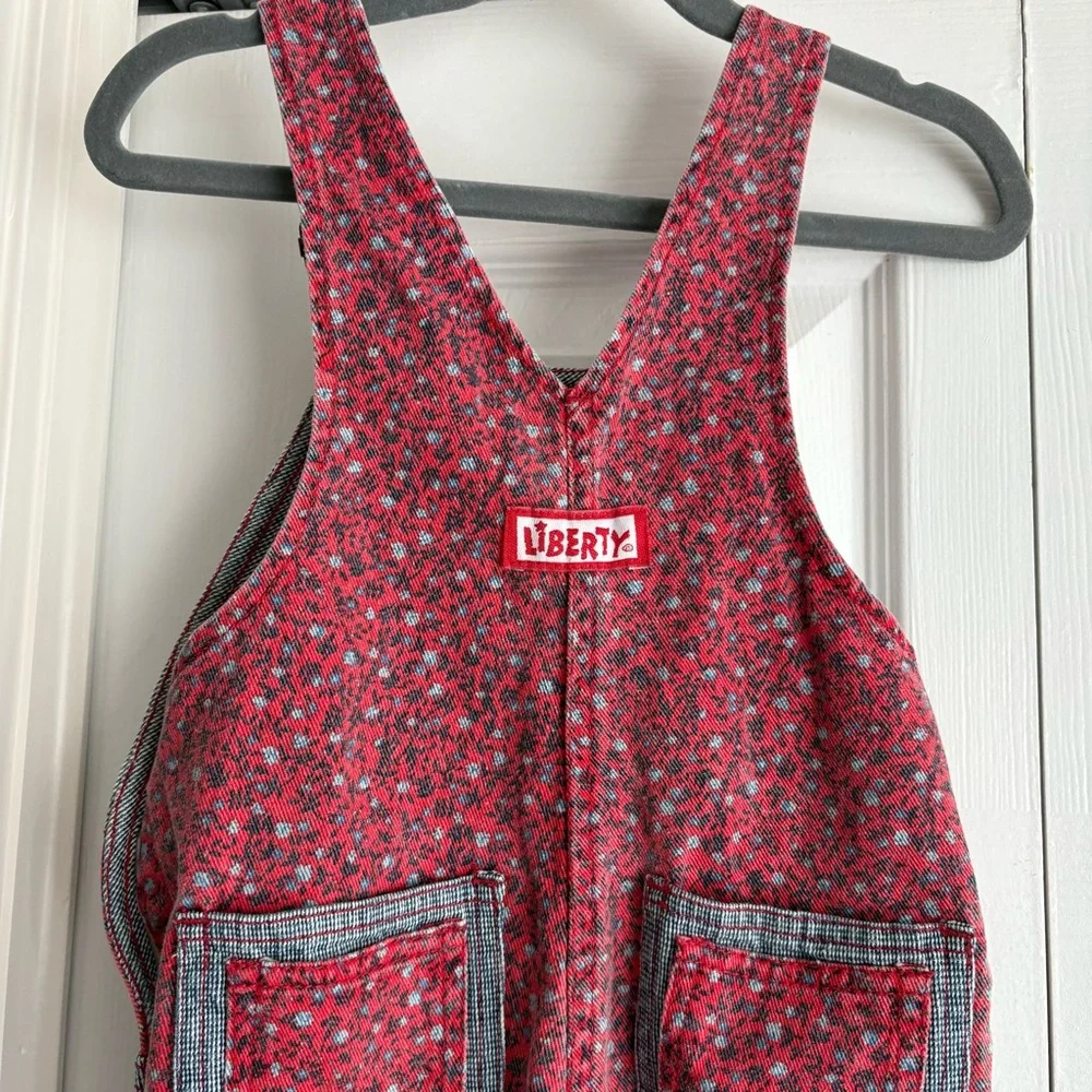 Y2K Vintage Liberty Floral Denim Jean Overalls